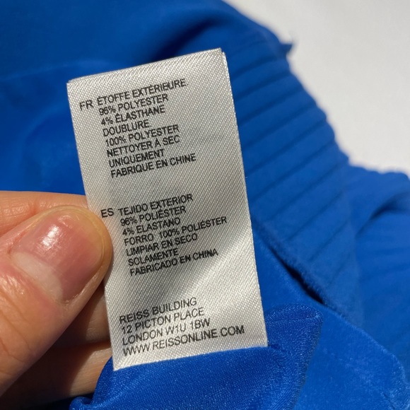 Reiss cobalt blue pleated skirt size 6 - Picture 4 of 4